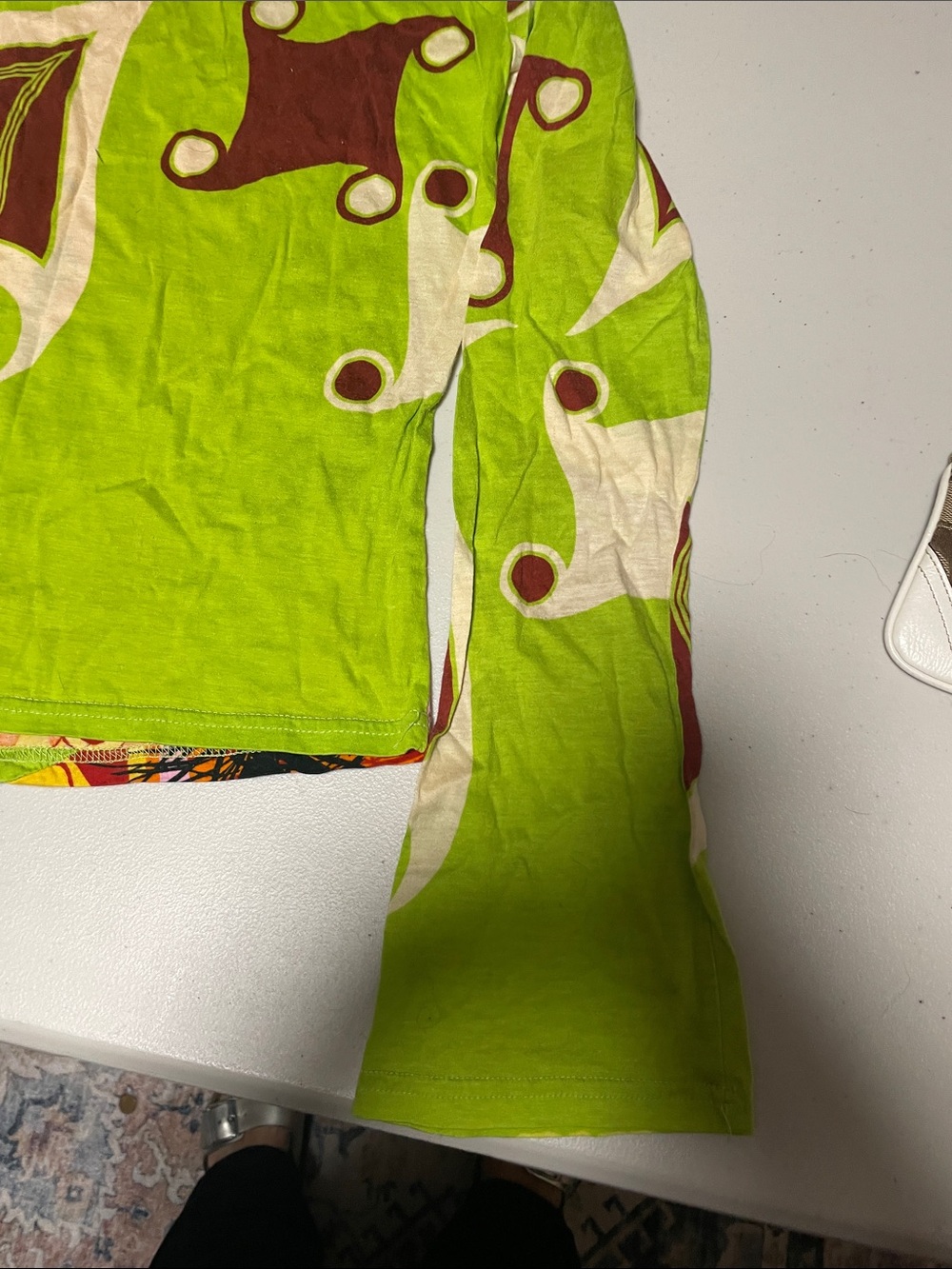 Custo Barcelona Pink & Lime Graphic Long Sleeve Top - Picture 5 of 6